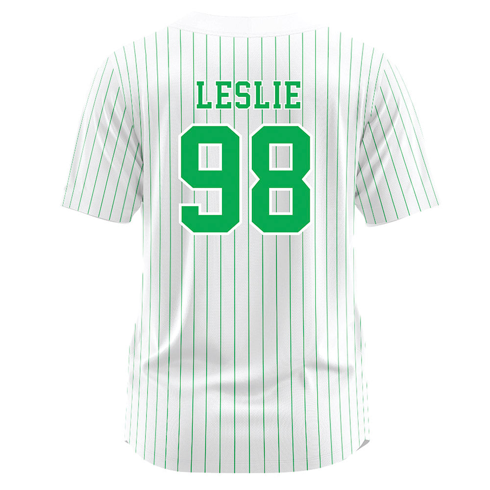 Marshall - NCAA Softball : Diamond Leslie - White Pinstripe Jersey-1