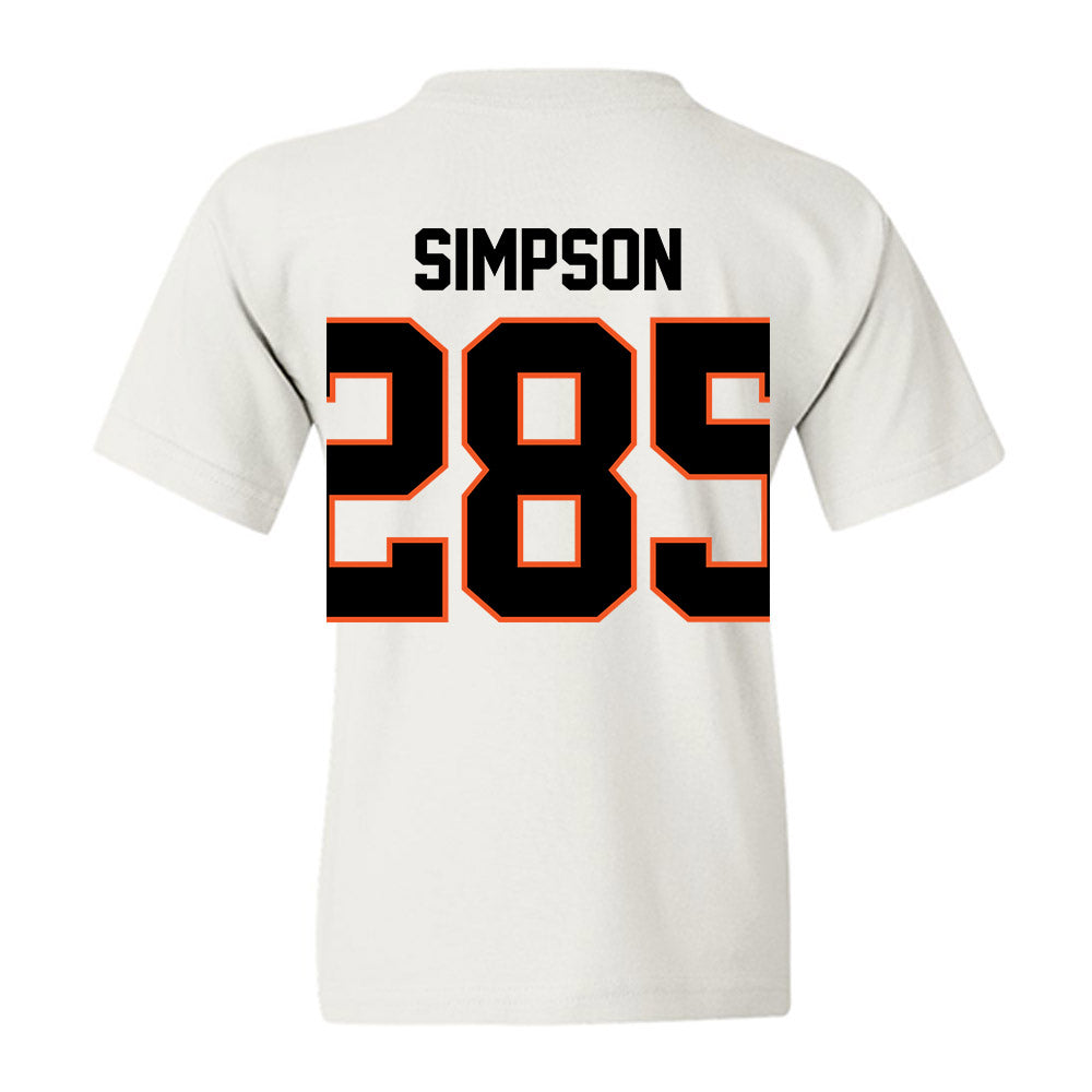 Oklahoma State - NCAA Wrestling : Hayden Simpson - Classic Shersey Youth T-Shirt-1