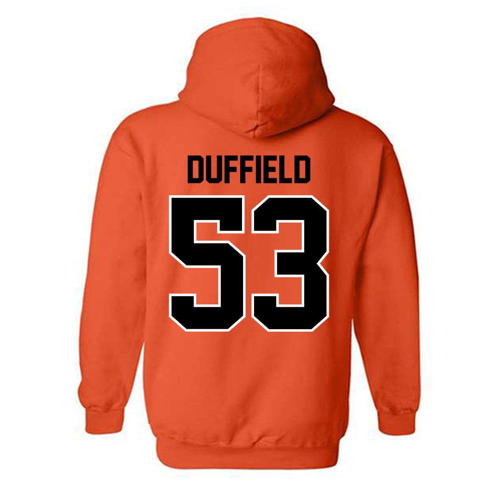 Oklahoma State - NCAA Football : Jaxson Duffield - Classic Shersey Hooded Sweatshirt-1