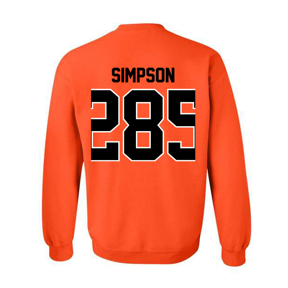 Oklahoma State - NCAA Wrestling : Hayden Simpson - Classic Shersey Crewneck Sweatshirt-1