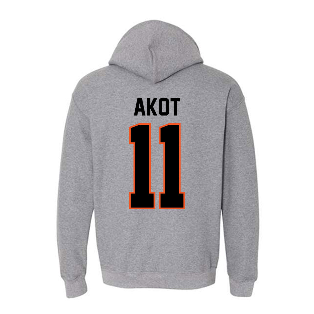 Oklahoma State - NCAA Women's Basketball : Achol Akot - Classic Shersey Hooded Sweatshirt-1