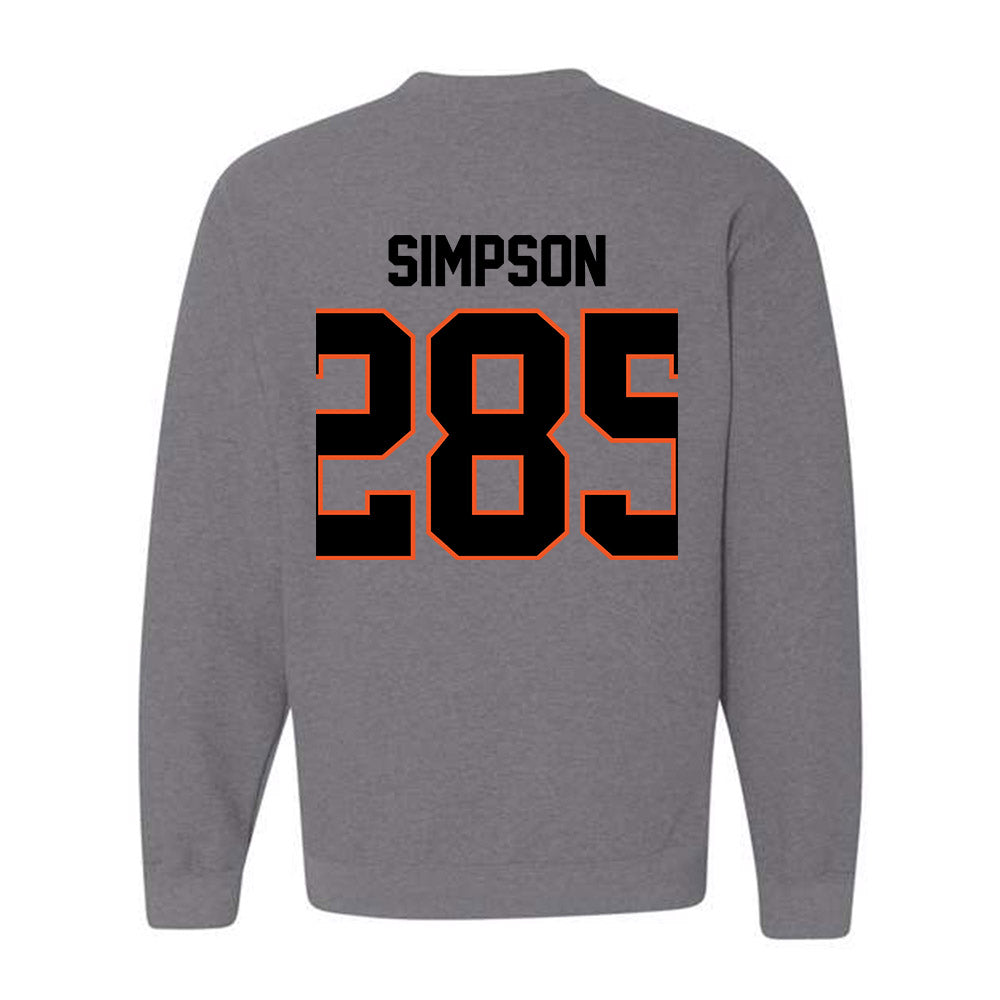 Oklahoma State - NCAA Wrestling : Hayden Simpson - Classic Shersey Crewneck Sweatshirt-1