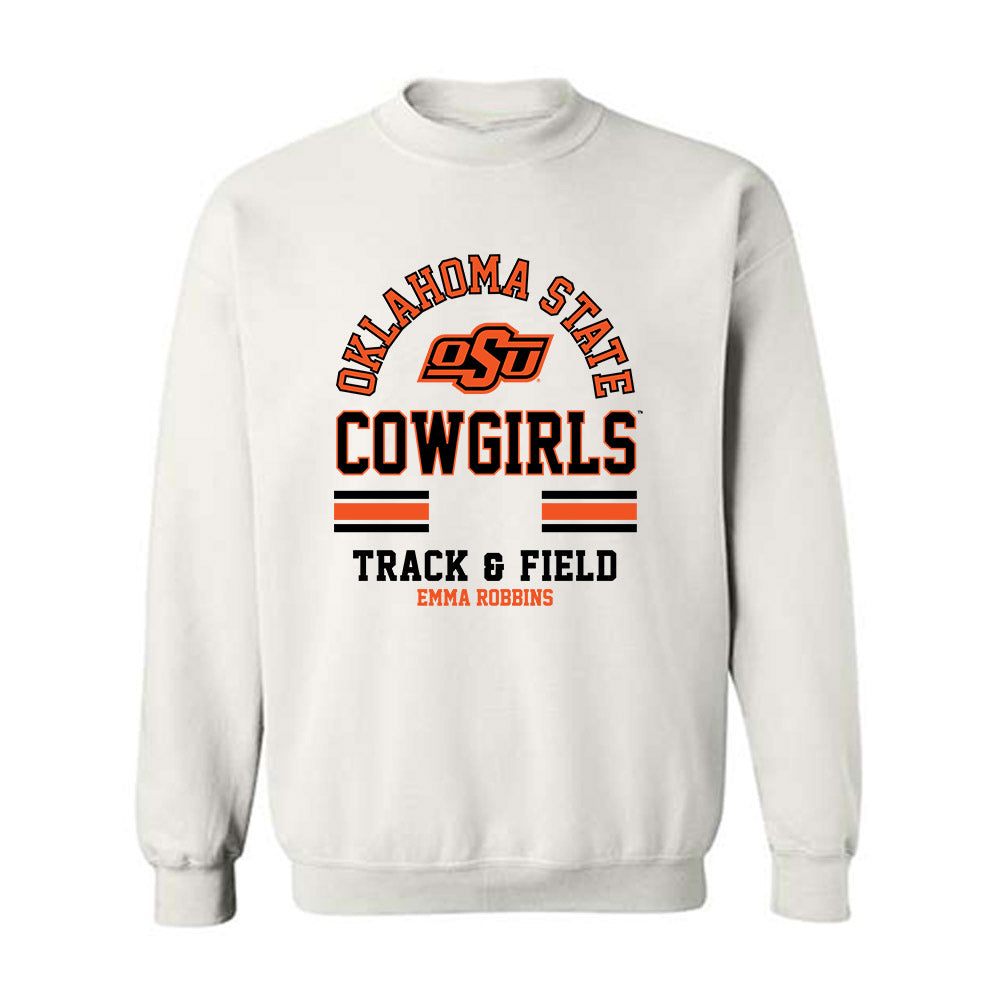 Oklahoma State - NCAA Women's Track & Field : Emma Robbins - Classic Fashion Shersey Crewneck Sweatshirt-0