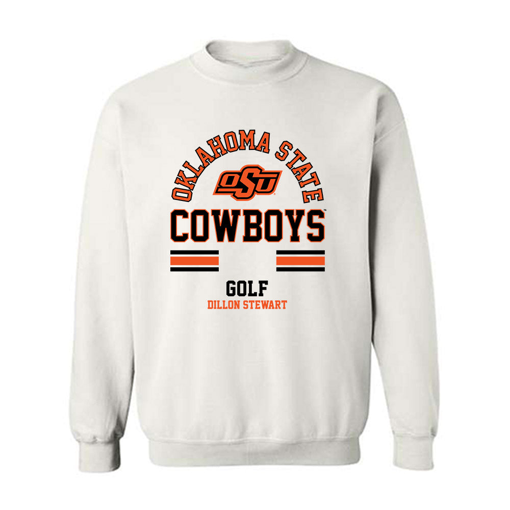Oklahoma State - NCAA Men's Golf : Dillon Stewart - Classic Fashion Shersey Crewneck Sweatshirt-0
