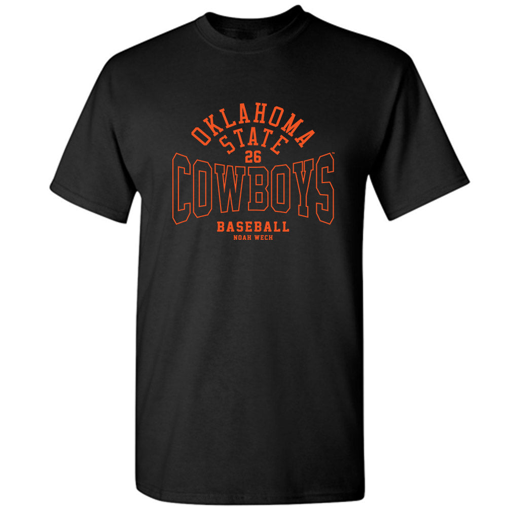 Oklahoma State - NCAA Baseball : Noah Wech - Classic Fashion Shersey T-Shirt-0