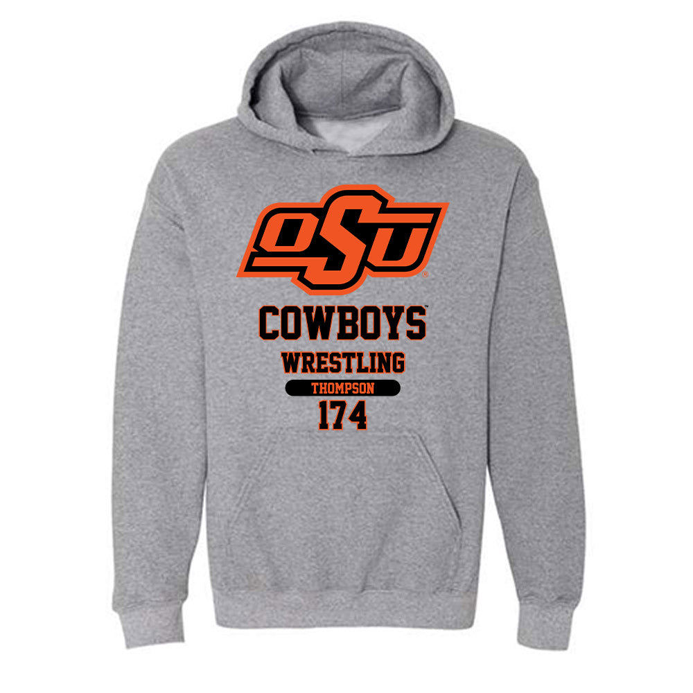 Oklahoma State - NCAA Wrestling : Brayden Thompson - Classic Fashion Shersey Hooded Sweatshirt