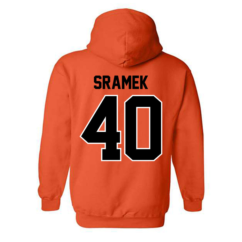 Oklahoma State - NCAA Baseball : Caden Sramek - Sports Shersey Hooded Sweatshirt-1