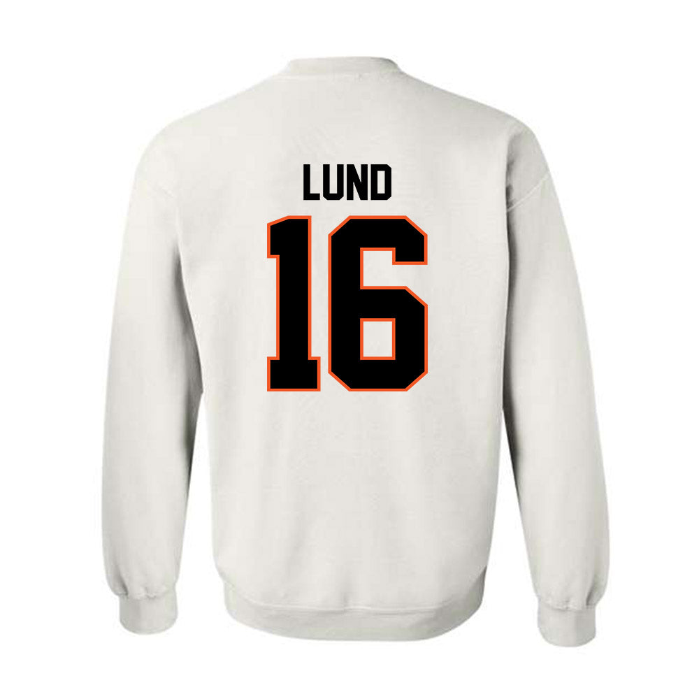 Oklahoma State - NCAA Baseball : Ethan Lund - Sports Shersey Crewneck Sweatshirt-1