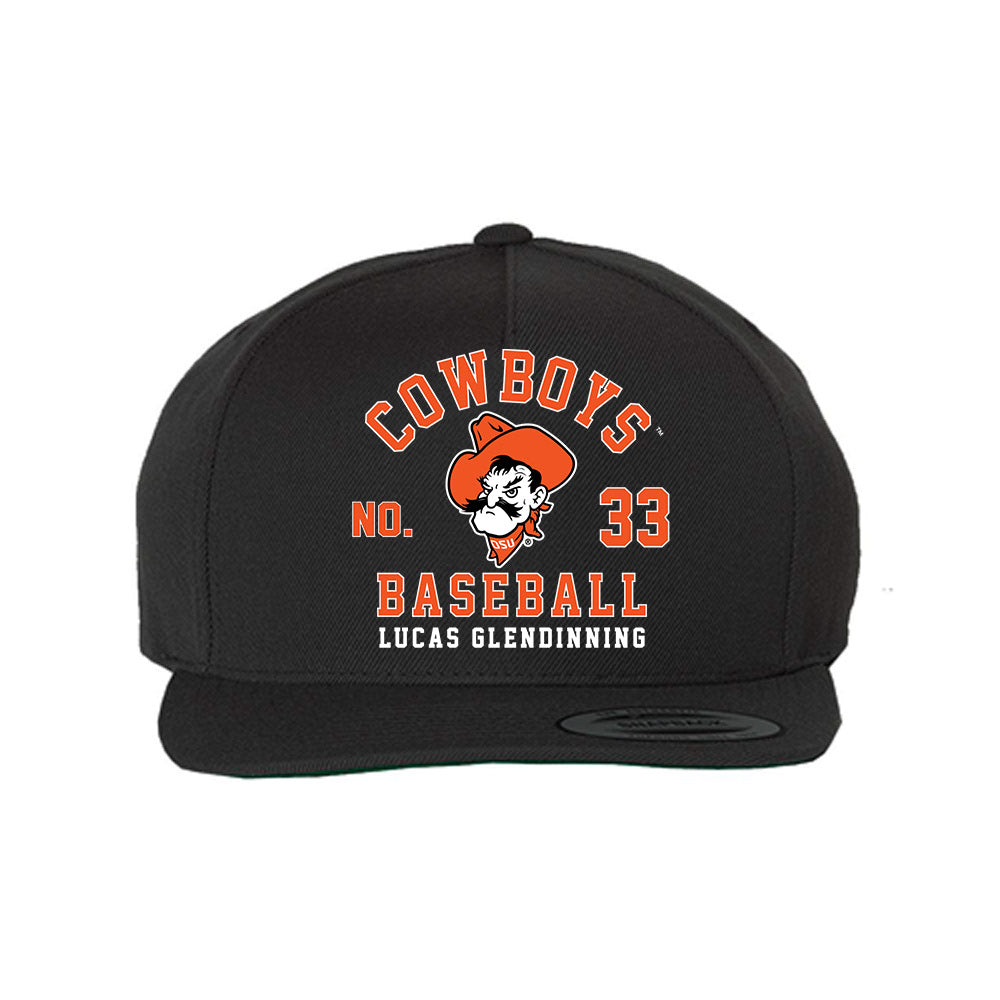 Oklahoma State - NCAA Baseball : Lucas Glendinning - Snapback Hat-0