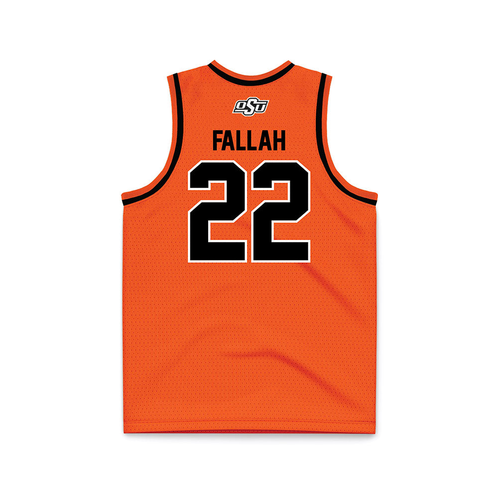 Oklahoma State - NCAA Men's Basketball : Parsa Fallah - Orange Basketball Jersey-1