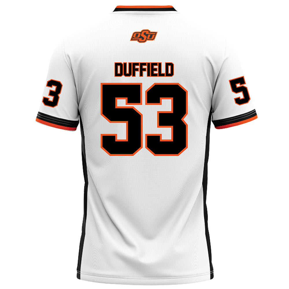 Oklahoma State - NCAA Football : Jaxson Duffield - White Football Jersey-1