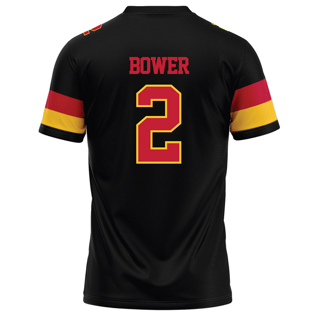Ferris State - NCAA Football : Wyatt Bower - Black Football Jersey-1