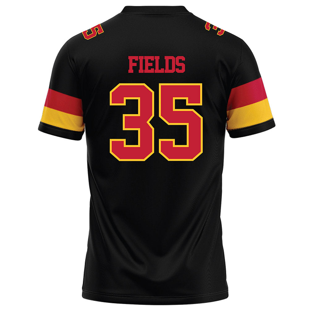 Ferris State - NCAA Football : Jerek Fields - Black Football Jersey-1