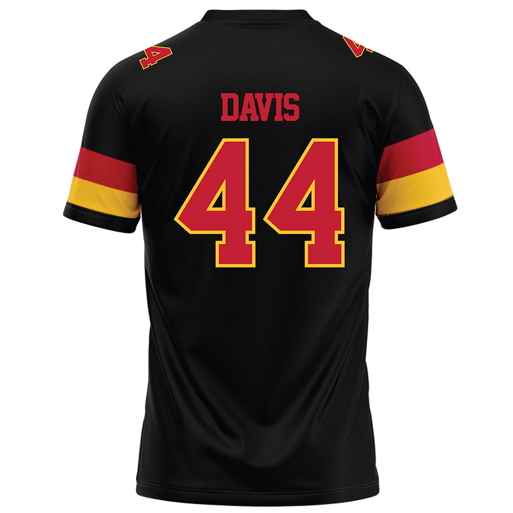 Ferris State - NCAA Football : Kailib Davis - Black Football Jersey-1