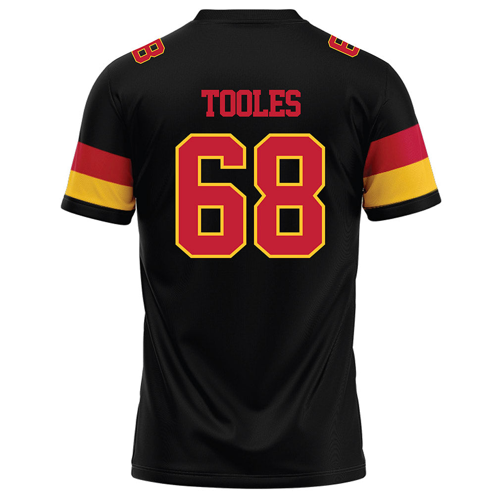 Ferris State - NCAA Football : Jordan Tooles - Black Football Jersey-1