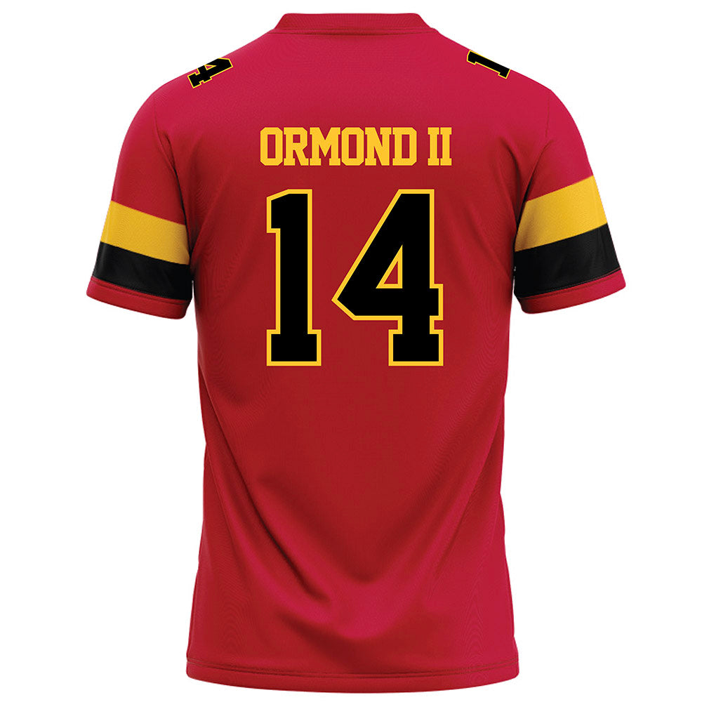 Ferris State - NCAA Football : Timothy Ormond II - Red Football Jersey-1