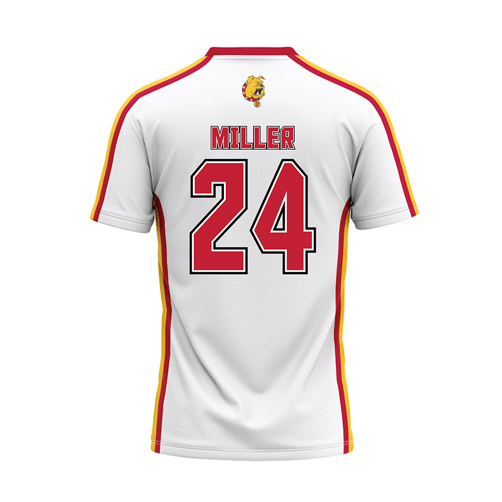 Ferris State - NCAA Softball : Braleigh Miller - White Baseball Jersey-1