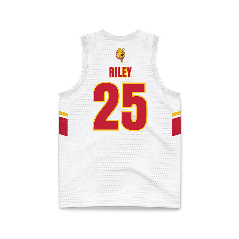 Ferris State - NCAA Women's Basketball : Mia Riley - White Basketball Jersey-1