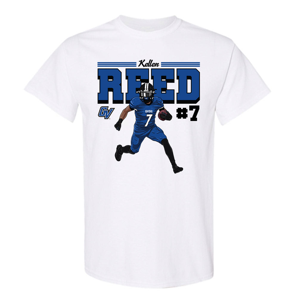 Grand Valley - NCAA Football : Kellen Reed - T-Shirt Individual Caricature