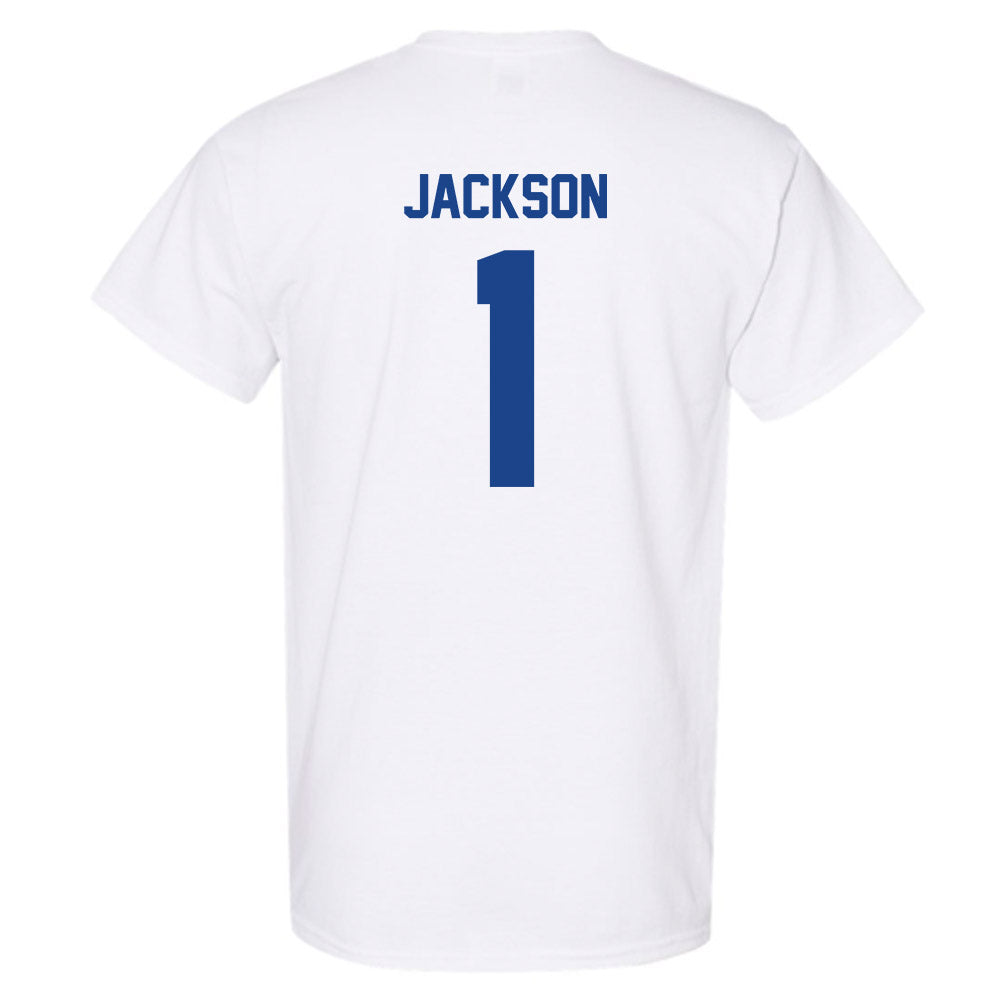 Pittsburgh - NCAA Men's Basketball : Dishon Jackson - Classic Fashion Shersey T-Shirt-1
