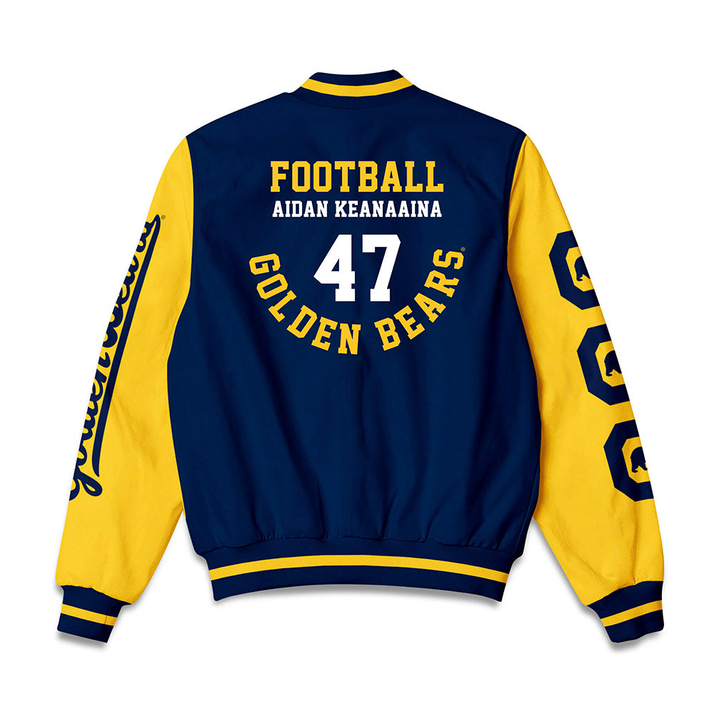 UC Berkeley - NCAA Football : Aidan Keanaaina - Bomber Jacket-1