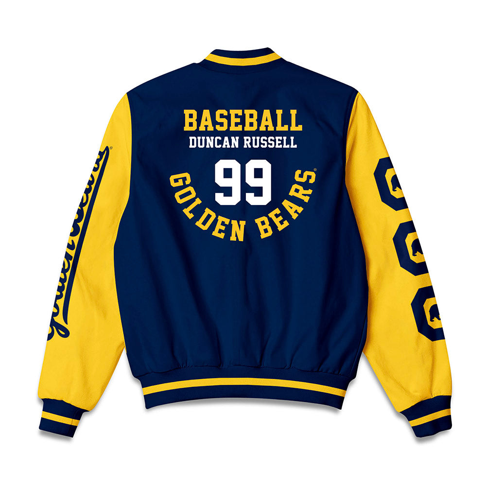 UC Berkeley - NCAA Baseball : Duncan Russell - Bomber Jacket-1