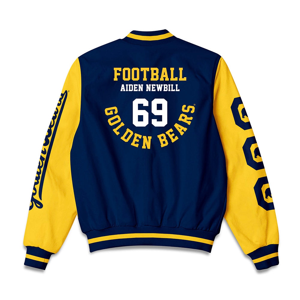 UC Berkeley - NCAA Football : Aiden Newbill - Bomber Jacket-1