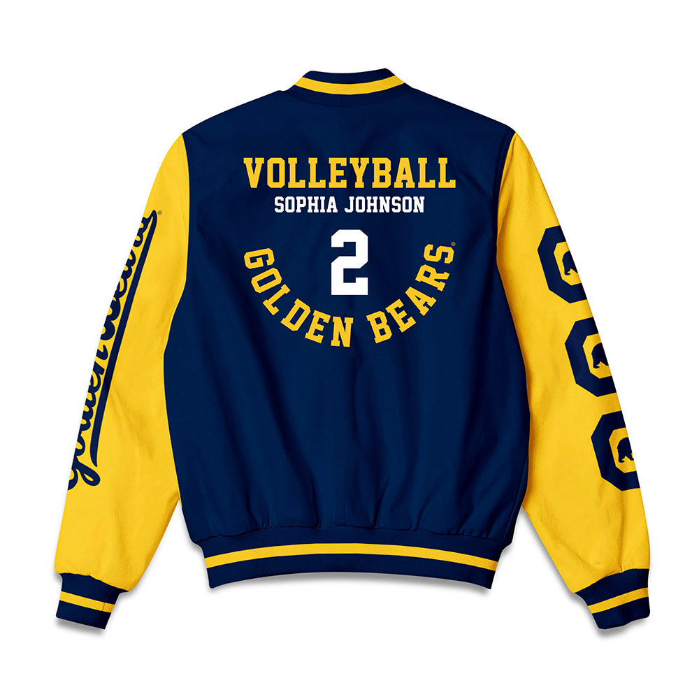 UC Berkeley - NCAA Women's Volleyball : Sophia Johnson - Bomber Jacket-1