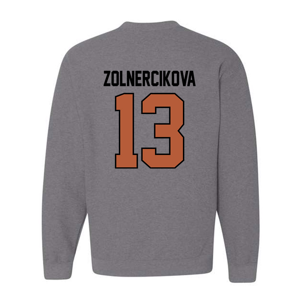 Texas - NCAA Beach Volleyball : Karin Zolnercikova - Classic Shersey Crewneck Sweatshirt-1
