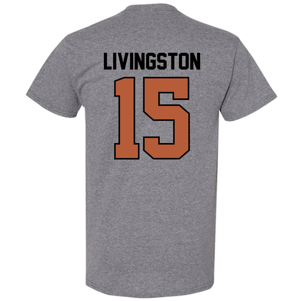 Texas - NCAA Baseball : Josh Livingston - Classic Shersey T-Shirt-1