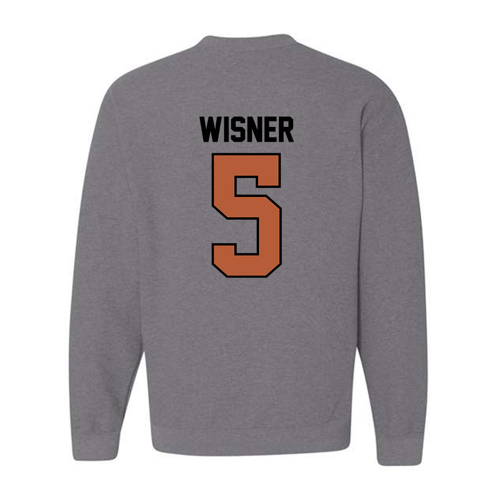 Texas - NCAA Football : Quintrevion Wisner - Classic Shersey Crewneck Sweatshirt-1