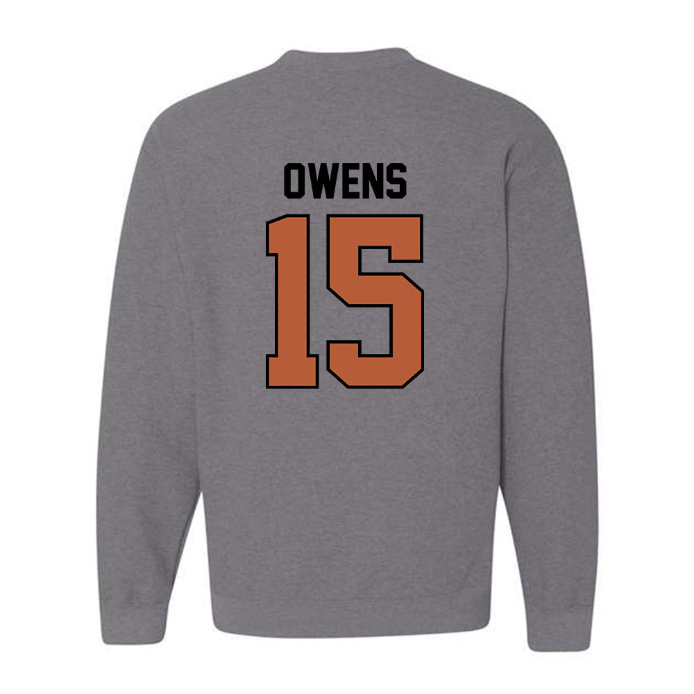 Texas - NCAA Football : Trey Owens - Classic Shersey Crewneck Sweatshirt-1