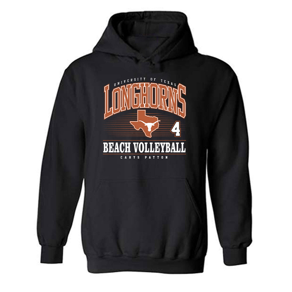 Texas - NCAA Beach Volleyball : Carys Patton - Classic Fashion Shersey Hooded Sweatshirt-0