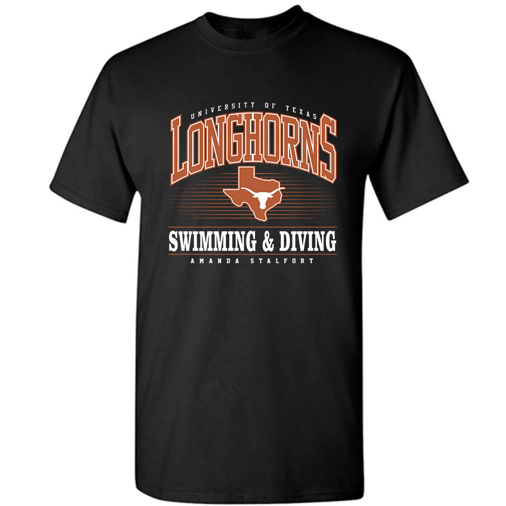 Texas - NCAA Women's Swimming & Diving : Amanda Stalfort - Classic Fashion Shersey T-Shirt-0