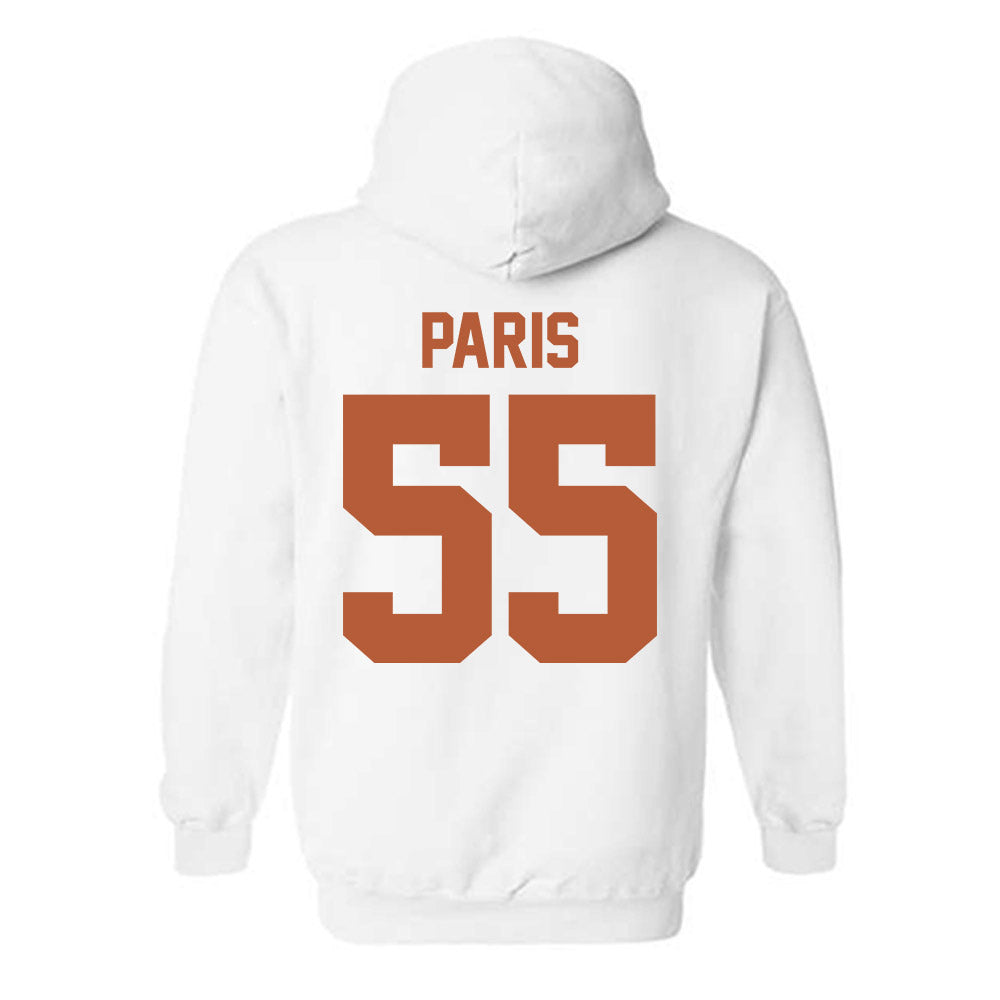 Texas - NCAA Baseball : Jack Paris - Sports Shersey Hooded Sweatshirt-1