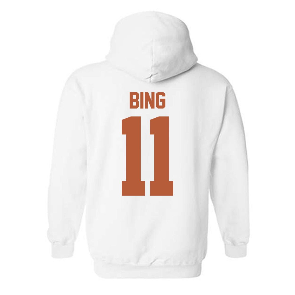 Texas - NCAA Baseball : Kade Bing - Sports Shersey Hooded Sweatshirt-1