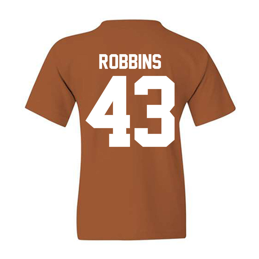 Texas - NCAA Baseball : Aiden Robbins - Sports Shersey Youth T-Shirt-1
