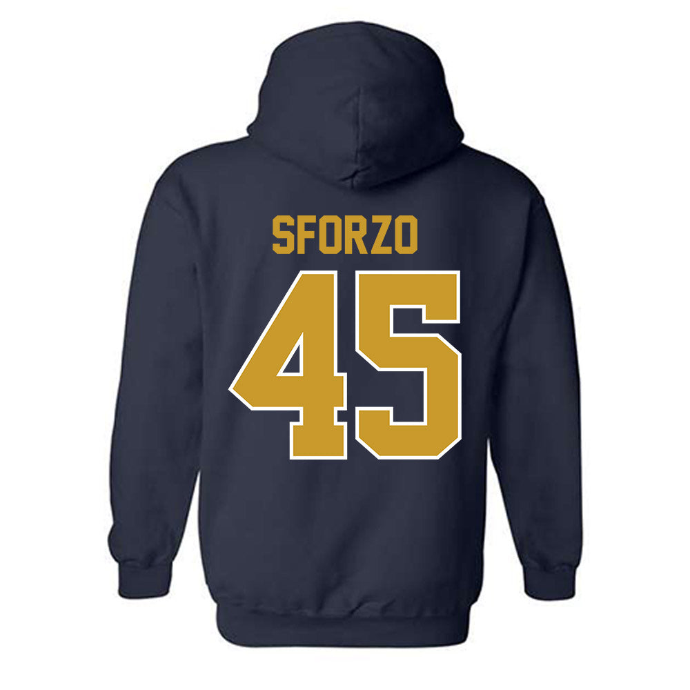 Notre Dame - NCAA Men's Lacrosse : Ryan Sforzo - Classic Shersey Hooded Sweatshirt-1