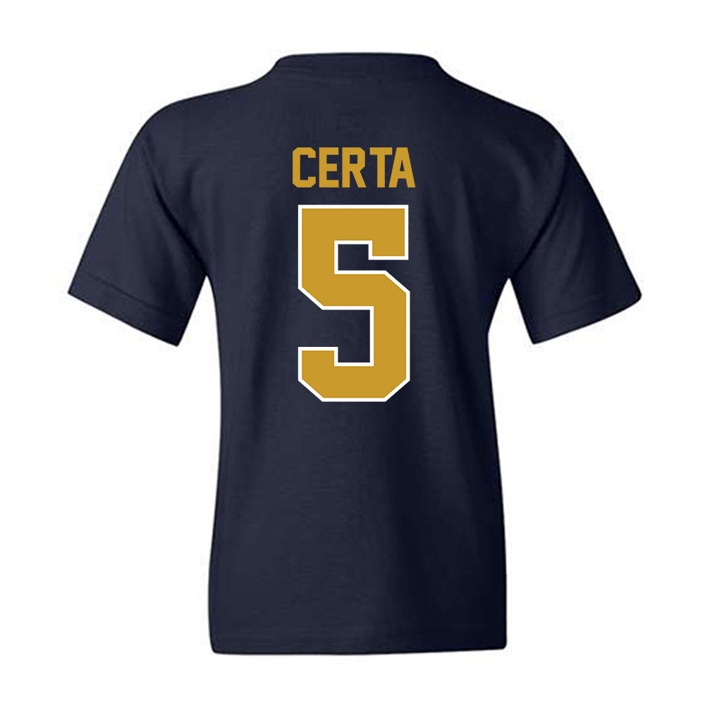 Notre Dame - NCAA Men's Basketball : Cole Certa - Classic Shersey Youth T-Shirt-1