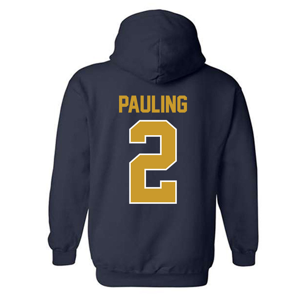 Notre Dame - NCAA Football : William Pauling - Classic Shersey Hooded Sweatshirt-1