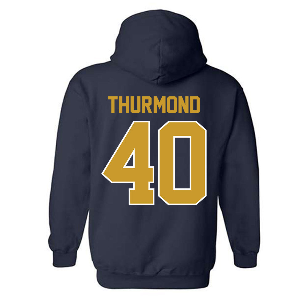 Notre Dame - NCAA Baseball : Eli Thurmond - Classic Shersey Hooded Sweatshirt-1