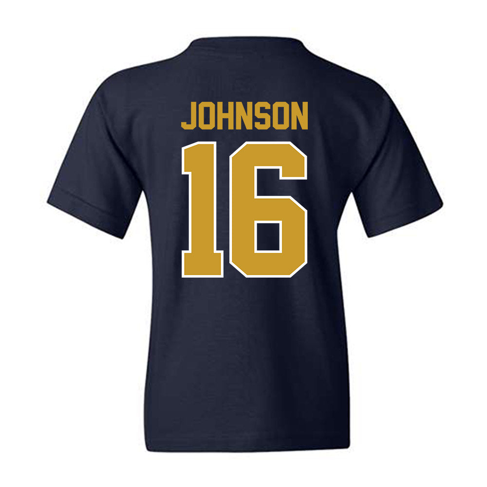 Notre Dame - NCAA Football : Tae Johnson - Classic Shersey Youth T-Shirt-1