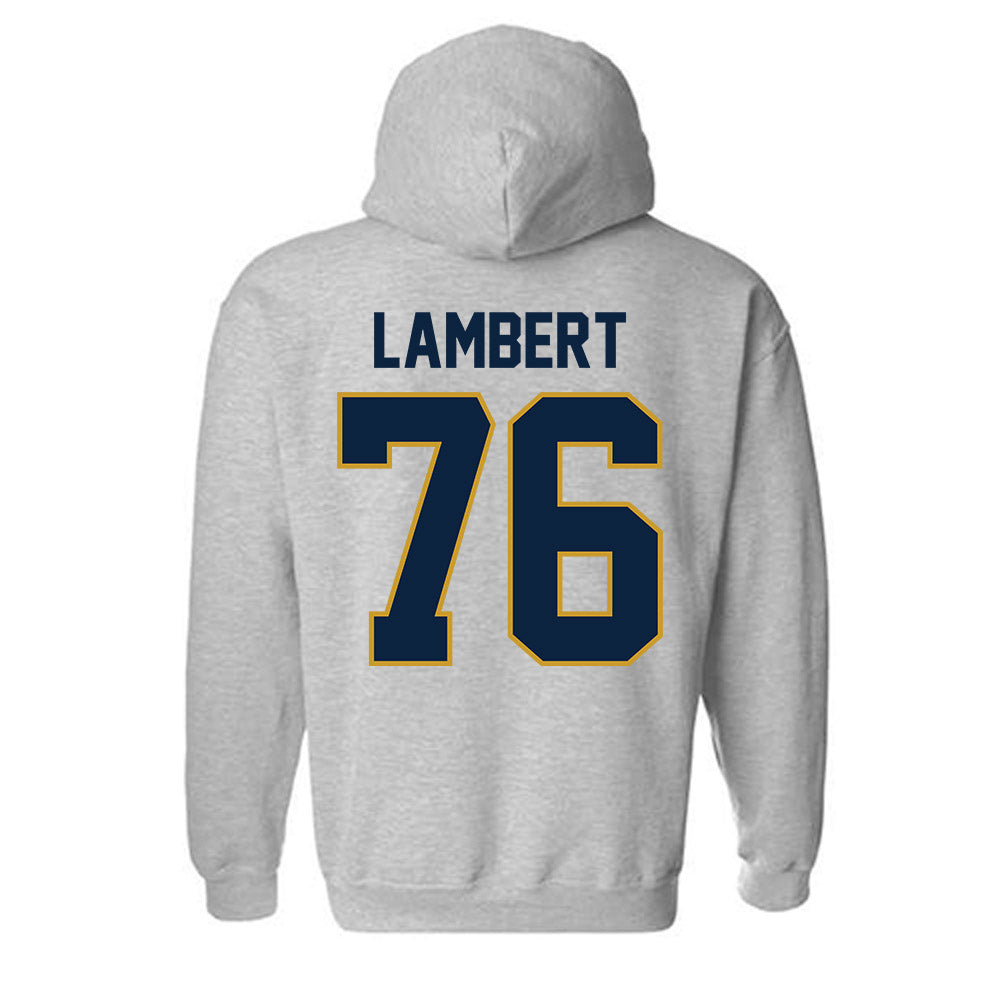 Notre Dame - NCAA Football : Guerby Lambert - Classic Shersey Hooded Sweatshirt-3