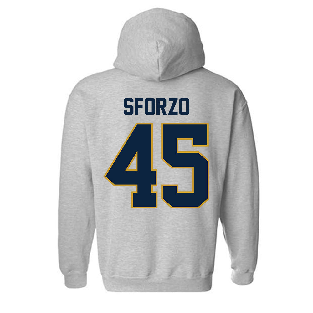 Notre Dame - NCAA Men's Lacrosse : Ryan Sforzo - Classic Shersey Hooded Sweatshirt-3