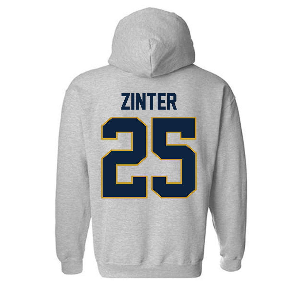 Notre Dame - NCAA Football : Preston Zinter - Classic Shersey Hooded Sweatshirt-3