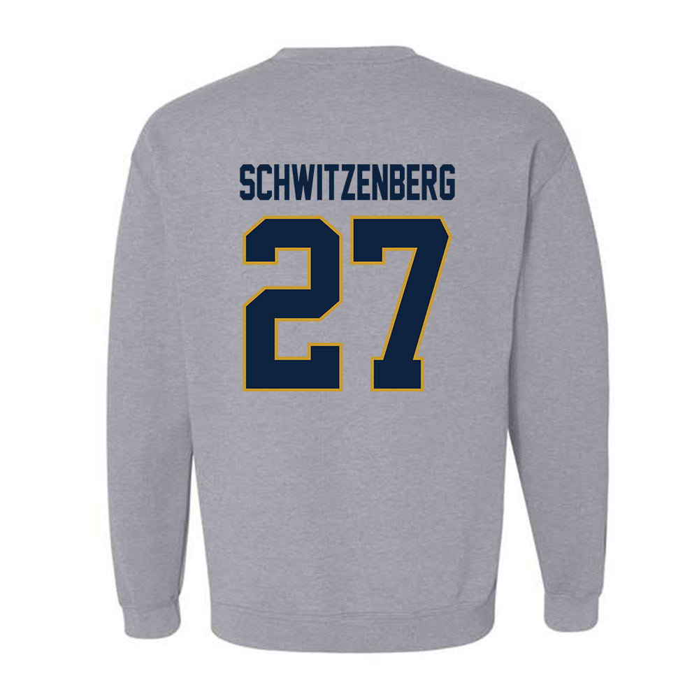 Notre Dame - NCAA Men's Lacrosse : Nate Schwitzenberg - Classic Shersey Crewneck Sweatshirt-1