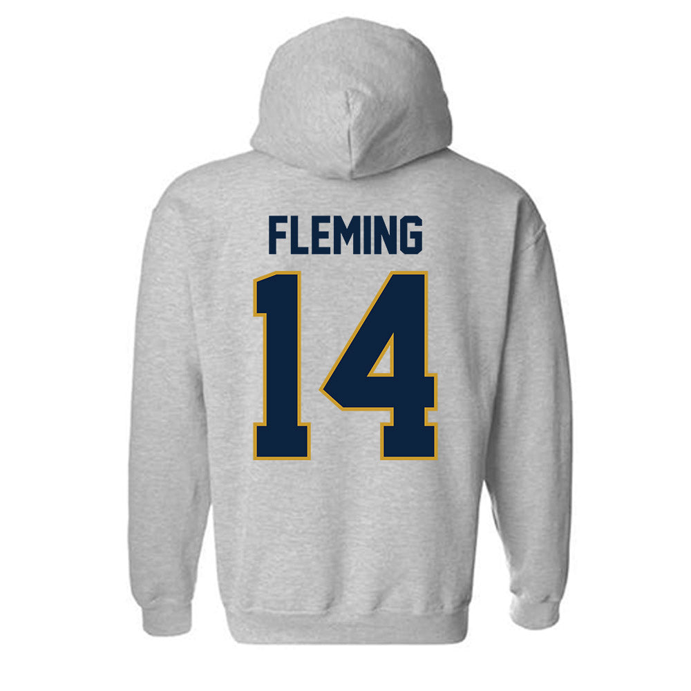 Notre Dame - NCAA Men's Ice Hockey : Maddox Fleming - Classic Shersey Hooded Sweatshirt-1