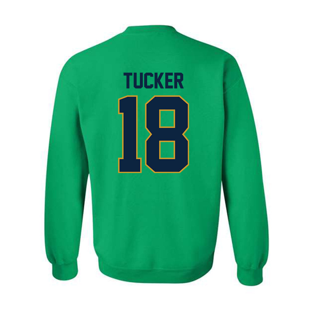Notre Dame - NCAA Football : Chance Tucker - Classic Shersey Crewneck Sweatshirt-1