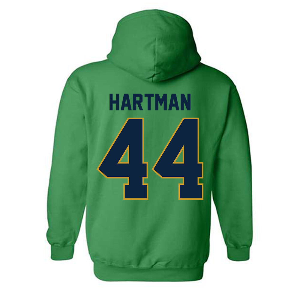 Notre Dame - NCAA Baseball : Trent Hartman - Classic Shersey Hooded Sweatshirt-1