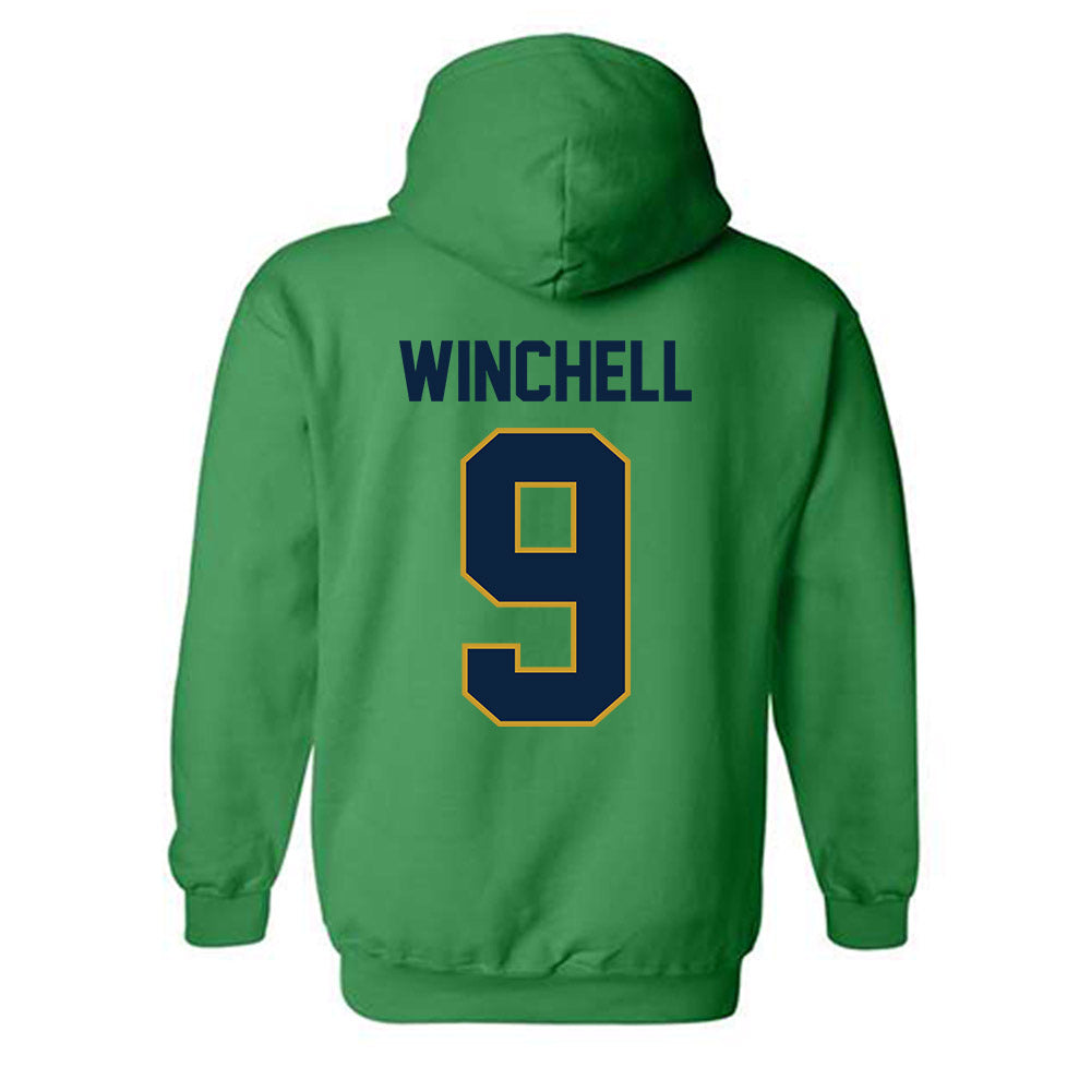 Notre Dame - NCAA Softball : Mickey Winchell - Classic Shersey Hooded Sweatshirt-1